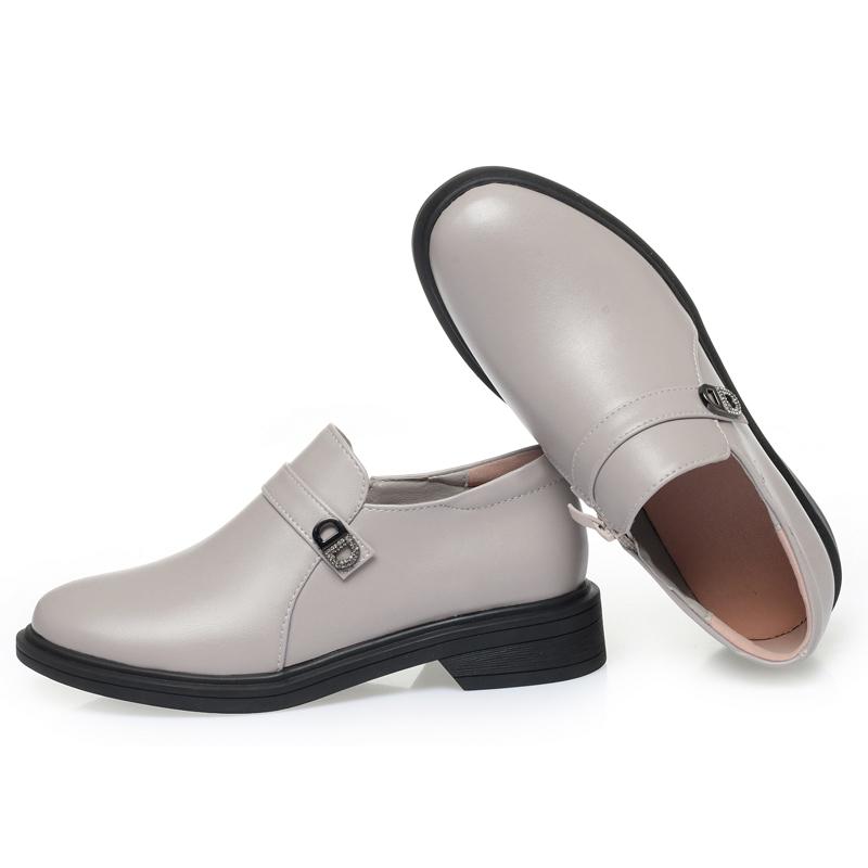 Fashion AIYUQI Women's Commuter Shoes 2024 New Spring Genuine Leather Shoes Women's Large Size Non-slip Women's Shoes