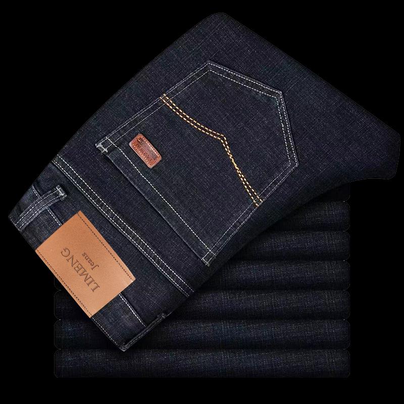 

LIMENG Чоловічі еластичні джинси прямого крою 36