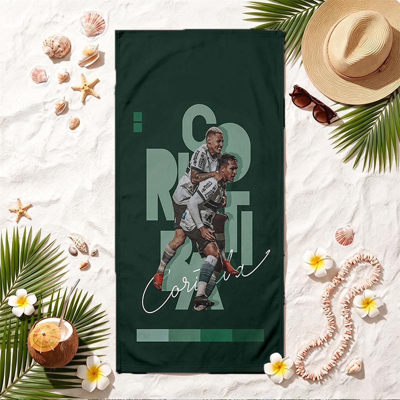 Coritiba Foot Ball Club Soft Beach Towel Stylish Beach Pool Towel for Summer Seaside Vacation Travel