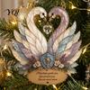 Anniversary Present for Wife Stained Glass Style Swan Pendant, Decorative Acrylic Suncatcher Window Car Garden Patio Sun Catcher And Christmas