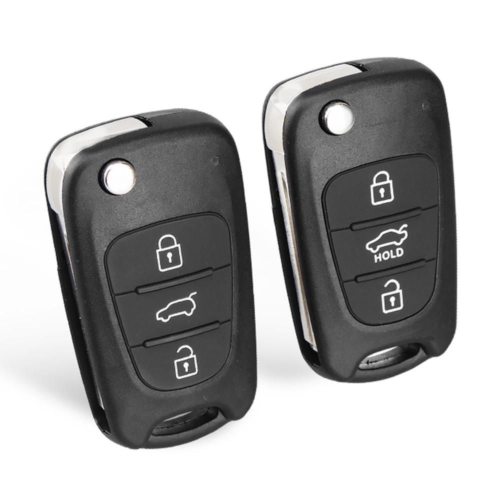 K2 K5 For Hyundai For Rio 3 Cerato 3 Buttons Remote Key Shell Flip Folding Key Case Car Key Shell