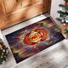 Tappeto in Flanella Stampato Manchester United Antiscivolo Morbido Poliestere Tappeto per Pavimento Tappetino Decorativo per Interni per Camera da Letto Soggiorno Divano