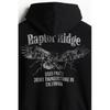 H M Printed Hoodie Loose Fit Black Raptor Ridge
