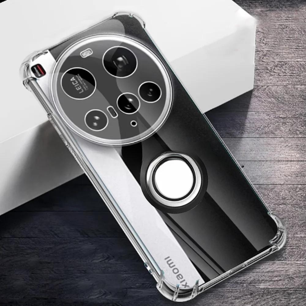 

Для Xiaomi 15 Ultra чехол магнитный держатель кольца чехол для Xiaomi 15ultra Mi15pro 14T POCO M7 X7 Pro ударопрочный подушки безопасности мягкий бампер for xiaomi 15 ultra чёрный