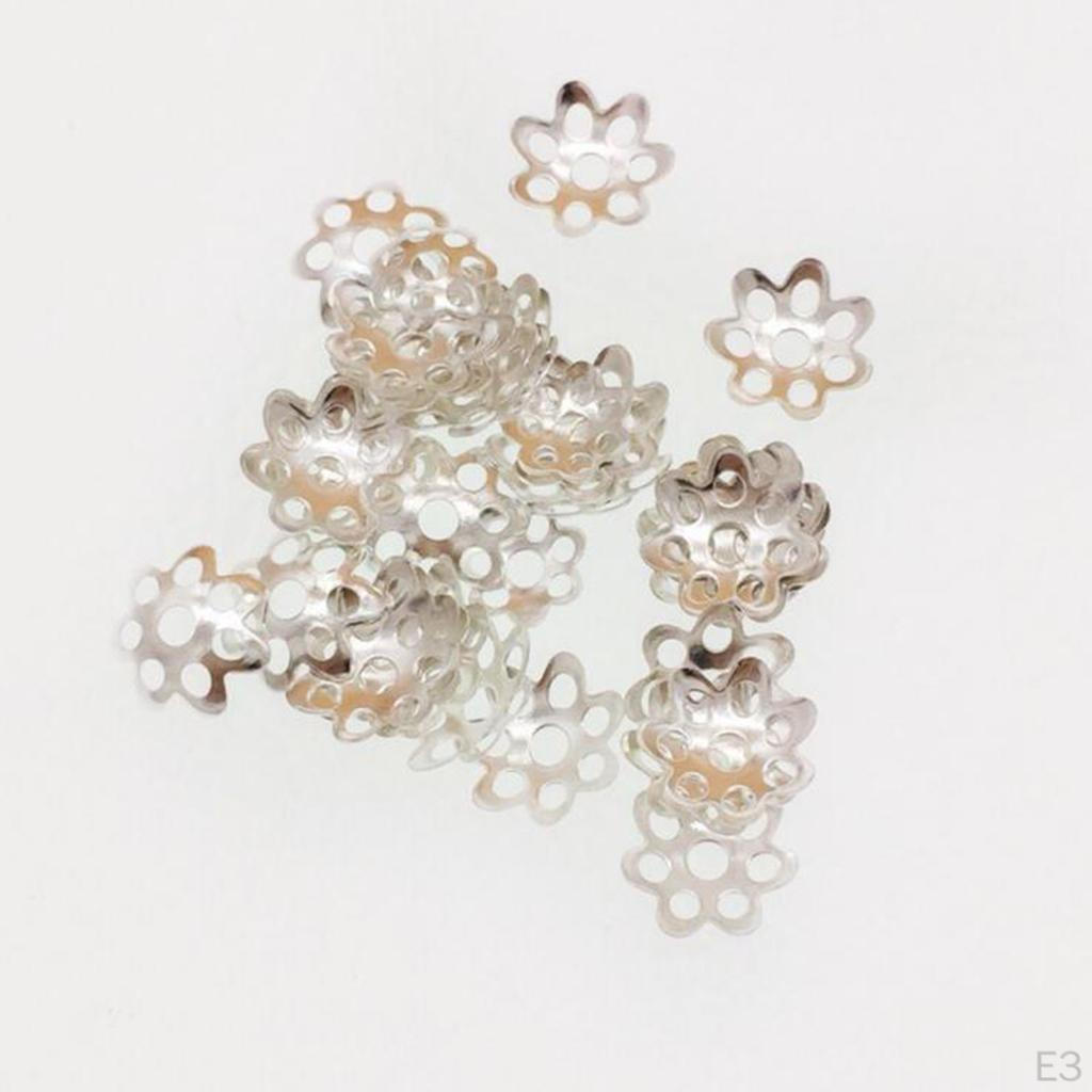 900 Pcs Filigrane Perlenkappen Metall Spacer Perlen Quaste Halskette Schmuck DIY