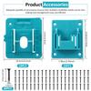 12pcs Power Tool and Battery Holder Battery Storage Batterys Mounts Storage Holders Rack for Makita BL1860 BL1850 BL1840 BL1830
