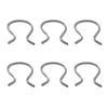 Horseshoe Clips Plastic Right Sliver Zinc Plated 2288