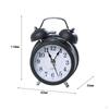 Alarm Clock with Silent Ticking and Retro Design for Bedroom Decor