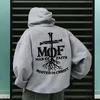 Autumn Winter Daily Casual Sporty Fashion Hoody Outerwear 2025 Hot Sale Men's Hoodie Man of Faith Jesus Print Hooded Sweatshirts