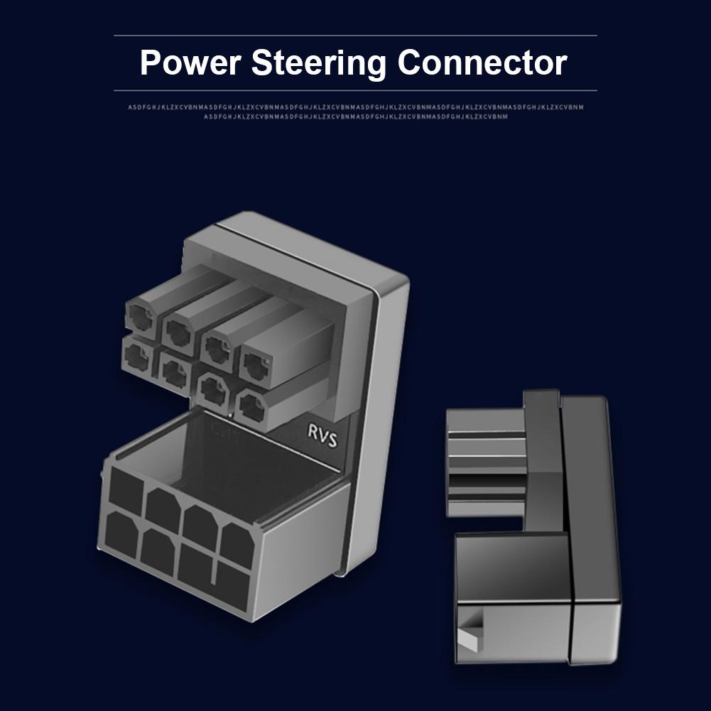 ATX 8Pin 6Pin Female to 8Pin 6Pin Male 180 Degree Angle Adapter for Desktops GPU