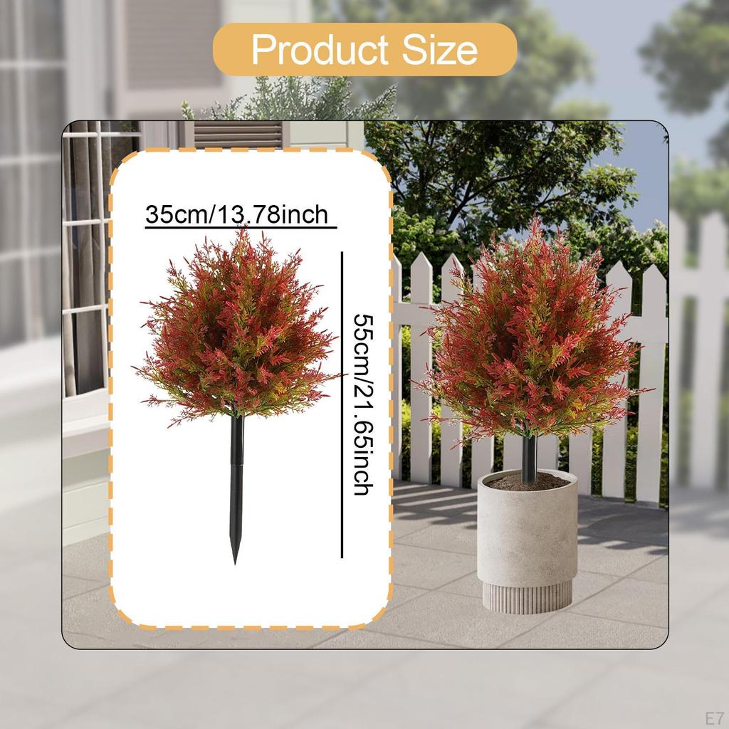 Artificial Bush Garden Stake for Yard And Festive Decor