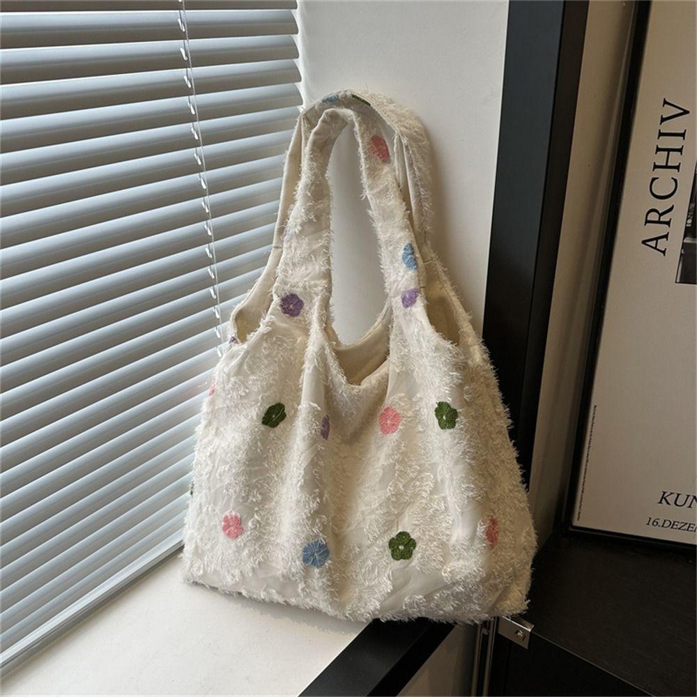 

Cotton Handbags Large Capacity Commute Bags Stylish Tote Bags Travel 2