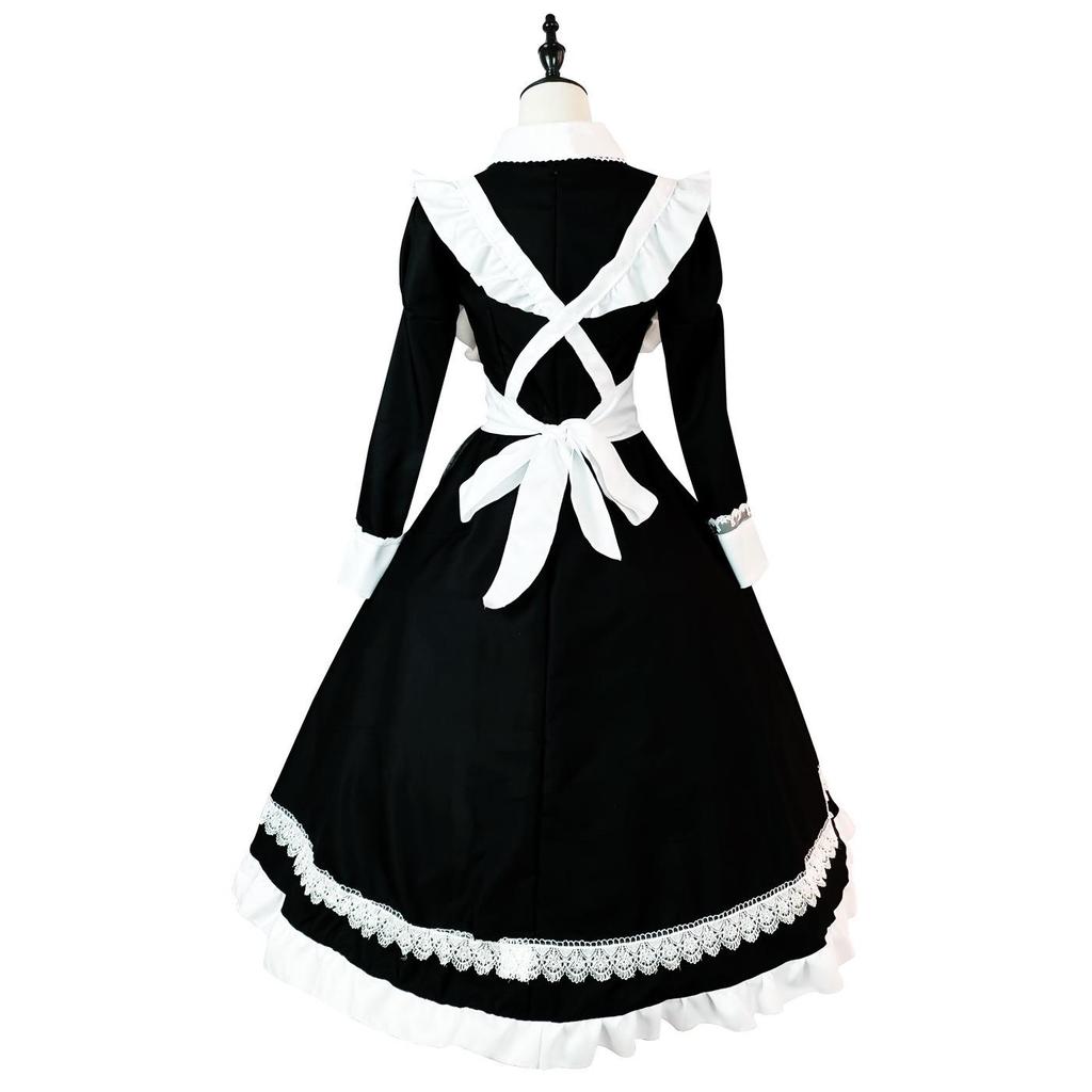 British Lolita Long Sleeve Maid Costume - Anime Cute Cosplay Performance Uniform