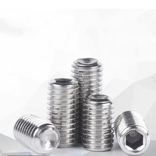 Pack of 20 M6 Hex Socket Set Screws, 304 Stainless Steel Enameled Set Screws (M6*10mm)