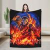 Halloween Michaels Myersed Warm Soft Blanket  Decorative Plush Throw Blanket Print Couch Chair Flannel Bedspread Sofa Bed Cover