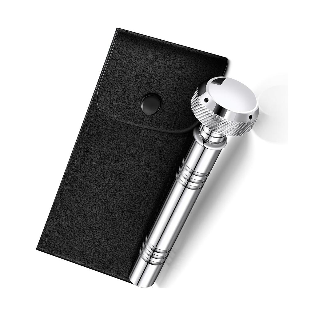 Portable Christian Holy Water Dispenser Holy Water Container with Leather Pouch for Blessings and Rituals Individual