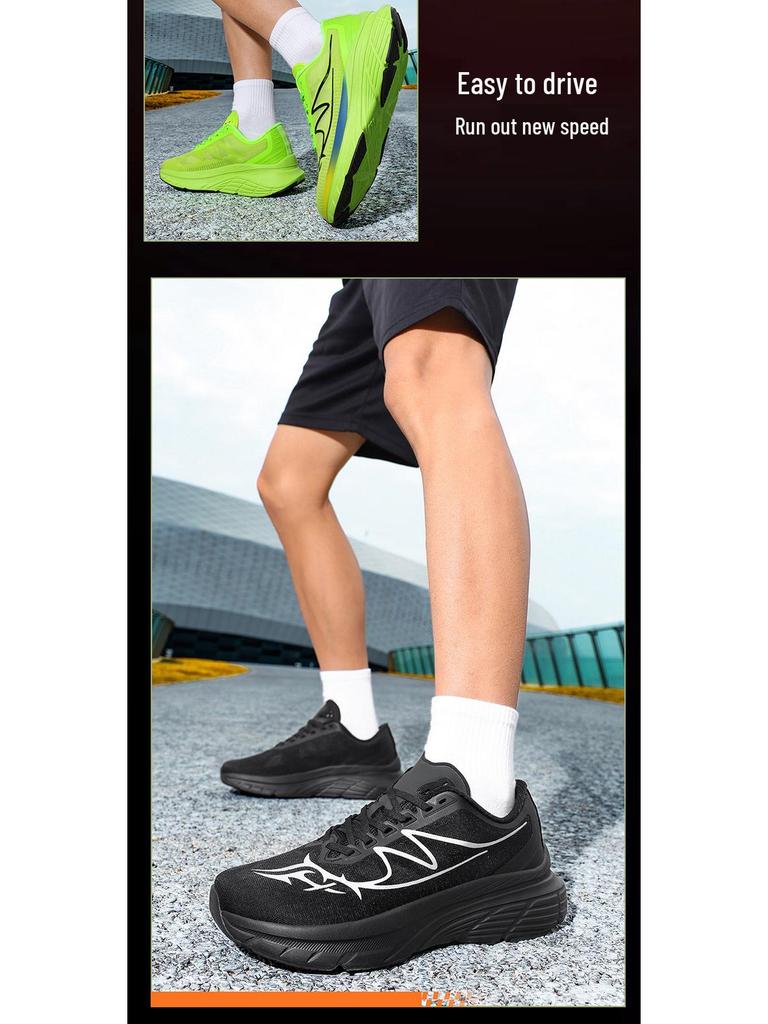 Men's Wide Toe Box Shock Absorbing Running Shoes - Comfortable, Large Size, Mesh, Wide Fit Sports Shoes for Spring/Summer 2026