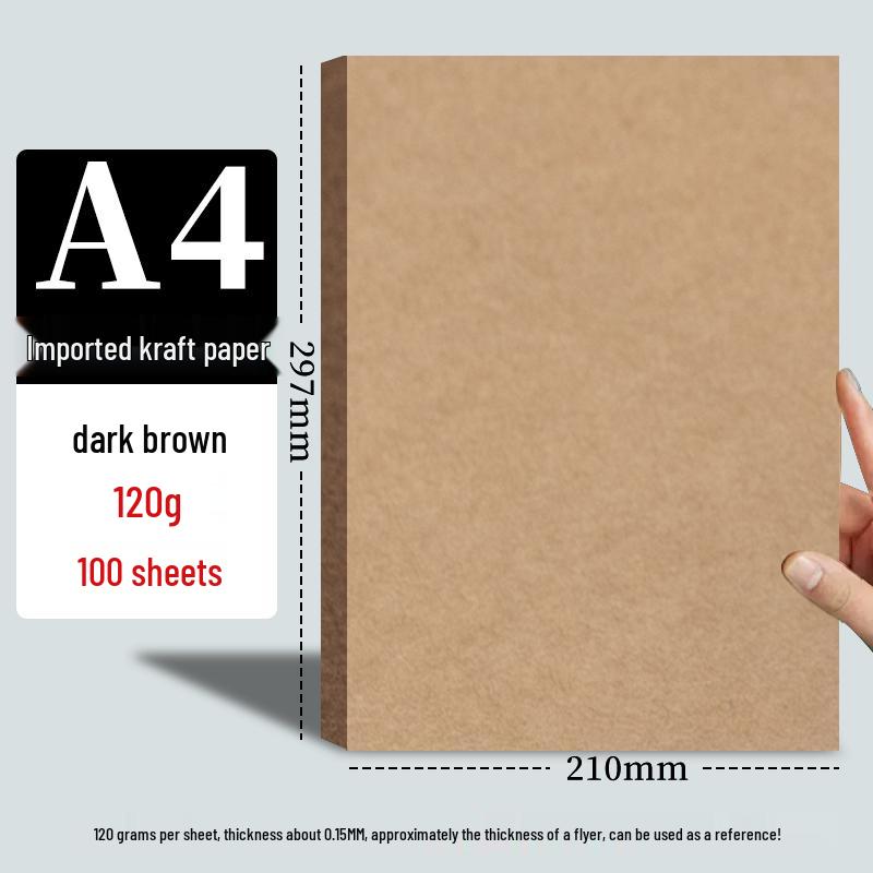 A5 Kraftový papír a A4/A3 Karton pro dětskou tvorbu - Zesílený, Univerzální & Odolný