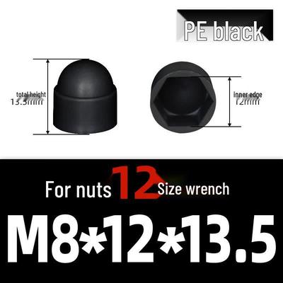 Nashida M8 Plastic Nut Protective Cap