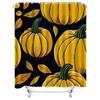Tuniu Pumpkin Pattern Shower Curtain Halloween Fall Decor Cute Graphic Design Home Decor