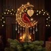 Reindeer Tree Accessory Lighted Memorial Christmas Topper Angel Red Bird Designs Treetop Ornament Holiday Decor