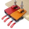 Hinge Jig Hole Drilling Guide Locator Adjustable 35mm Double Clamp Hinge Hole Opener Cabinet Hinge Hole Fixer Drilling Tools