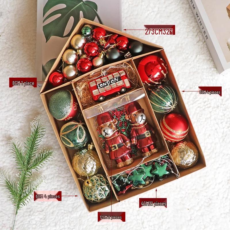 Large Artificial Christmas Tree with Dense PE and Lights - 2025 Children's Decorative Ornaments