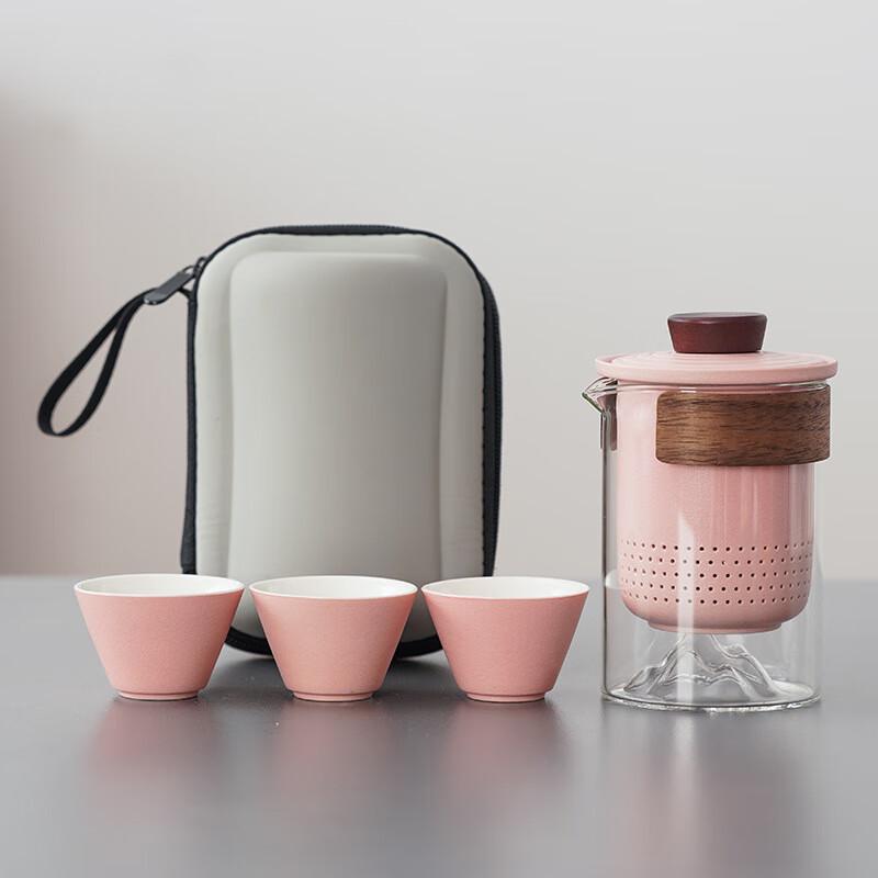 

Zhuangluhua Pin Portable Ceramic Travel Tea Set