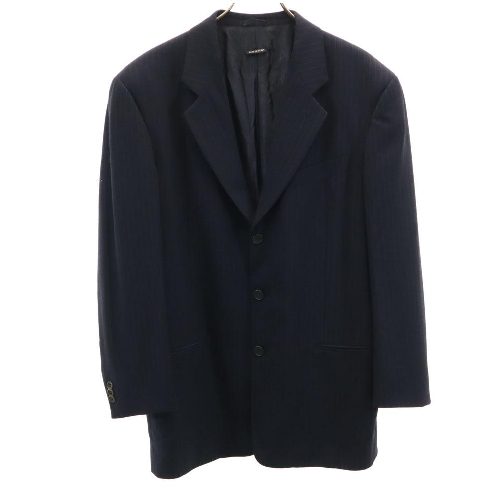 Giorgio Armani Made In Italy Wool Blend Tailored Jacket 50 Navy Men's Used