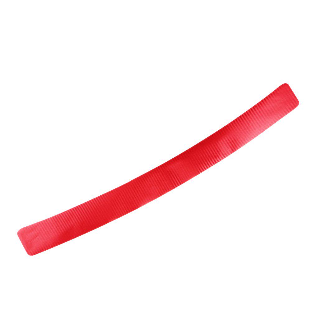 3D Carbon Fiber Car Rear Bumper Protector Strip, Anti-Scratch Anti-Kick Guard Film, Automotive Exterior Decal Sticker