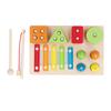 3 in 1 Wooden Sorting and Stacking Toy Magnetic Fishing Game Xylophone Music Instrument Montessori T