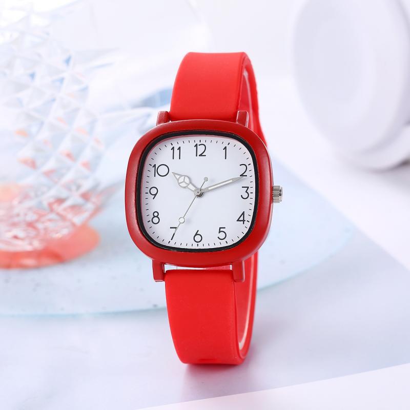 Módní dámské hodinky Silikonový řemínek Náramkové hodinky Quartzové hodinky pro ženy Hodiny Dámské hodinky Dárek Reloj Mujer