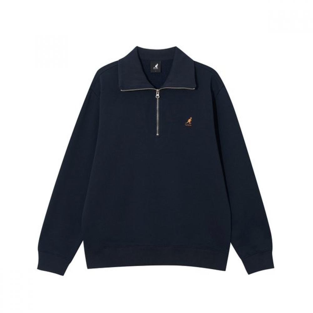 Kangol Half Zip Oversized Sweatshirt Navy 1792 SS
