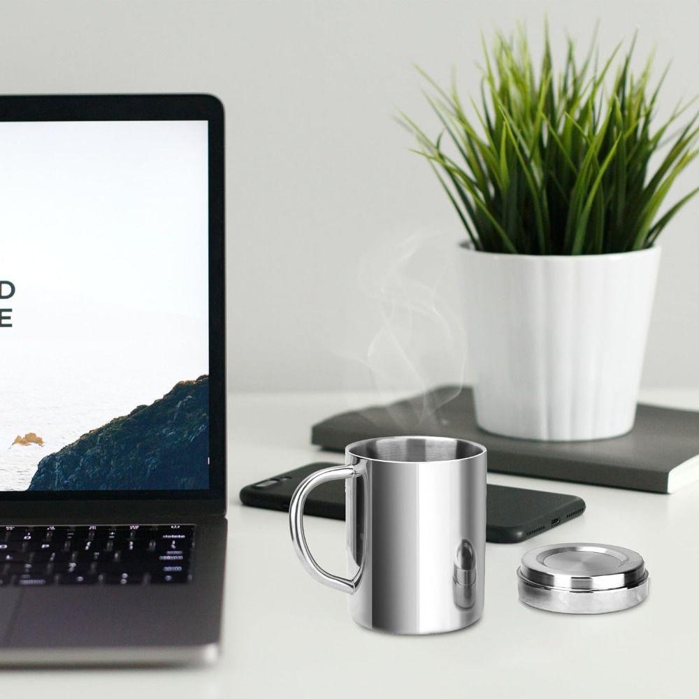 Stainless Steel Coffee Mug Shatterproof Travel Tumbler Jug BPA Free Drinking Water Cup  Home