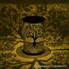 Creative New Wrought Iron Tree Lamp Outdoor Courtyard Solar Viewing Lamp Decorative Atmosphere Hollow Hanging Lamp Chandelier