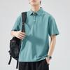 Summer Thin Short-sleeved POLO Shirt Men's Solid Color T-shirt Men's Lapel Thin Short T-top