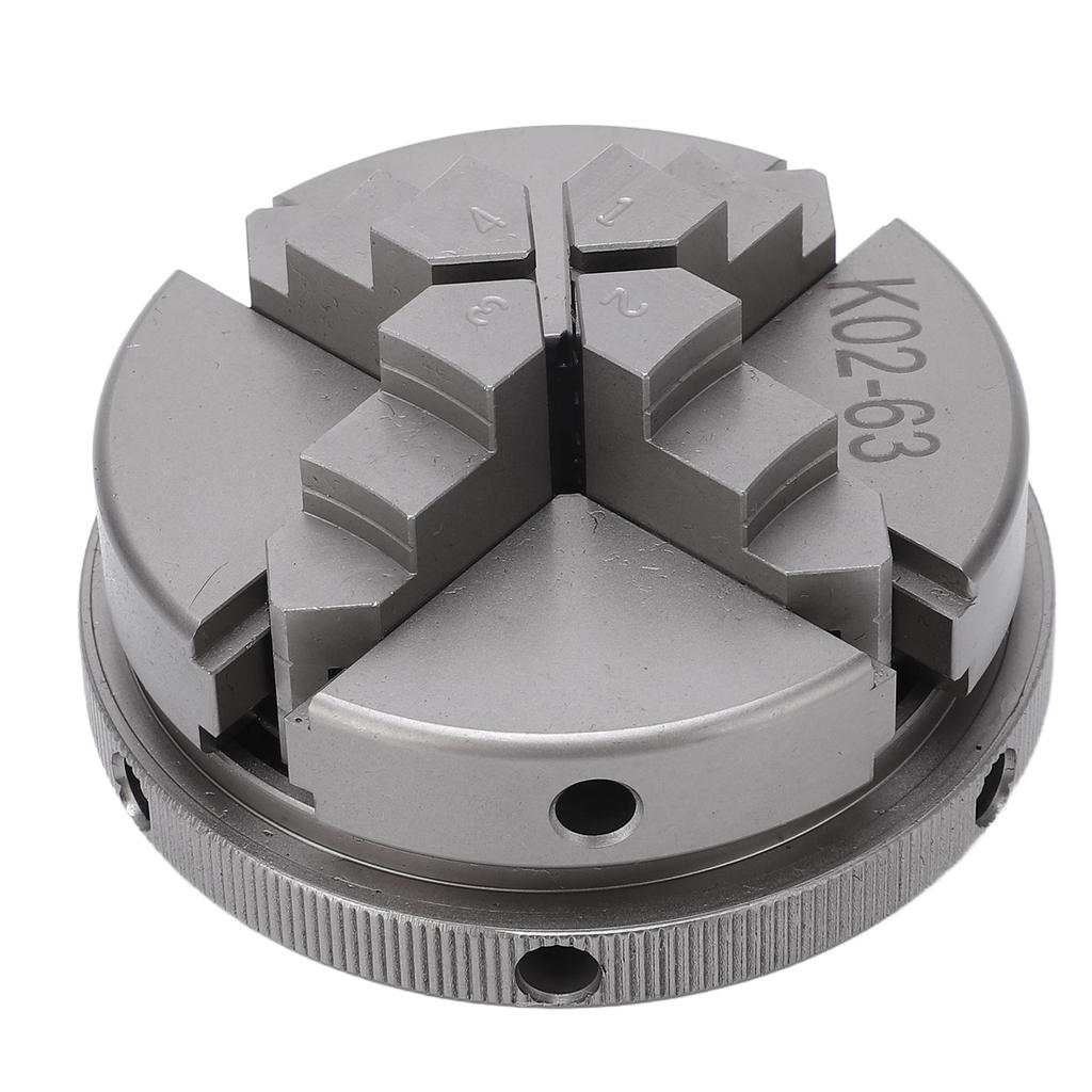 2,5 Zoll 4-Backen-Drehfutter, umkehrbares selbstzentrierendes Spannfutter mit 2 Hebeln, Spannwerkzeug für die Holzbearbeitung