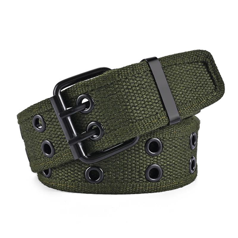 Canvas Belt For Men Luxury Metal Pin Buckle Army Tactical Nylon Braid Belts For Women Jeans High Quality Military Strap Male