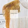 1Pc Long Tassel Chain Sequin Shoulder Ornaments Wedding Dress Performance Clothing Fashion Shoulder Boards Embroidery Patch
