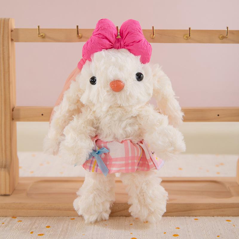 Cute Long-eared Rabbit Plush Pendant Cartoon Alpaca Doll Girl Bag Hanging Ornament Boutique Keychain