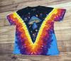 Camiseta Tie Dye Liquid Blue Vintage XL Setas Espaciales Grateful Dead AOP Y2K
