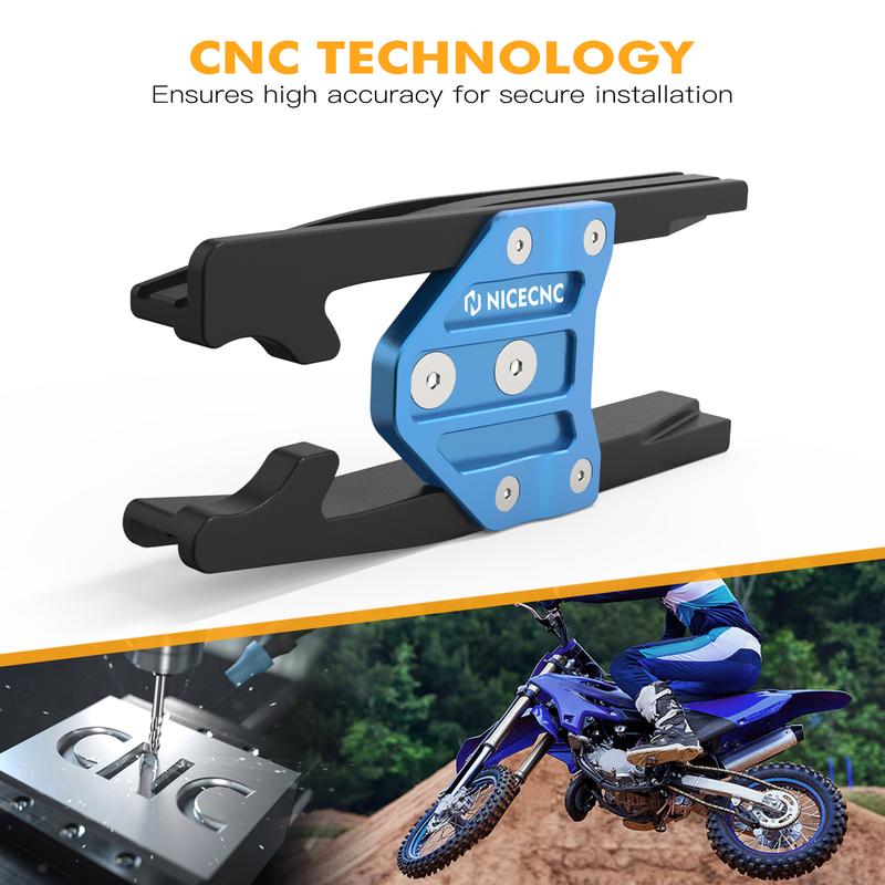 NICECNC Front Chain Support & Rear Chain Guard Slider Guide Sprocket Protector For Yamaha YZ85 2003-2018 2017 Aluminum Alloy