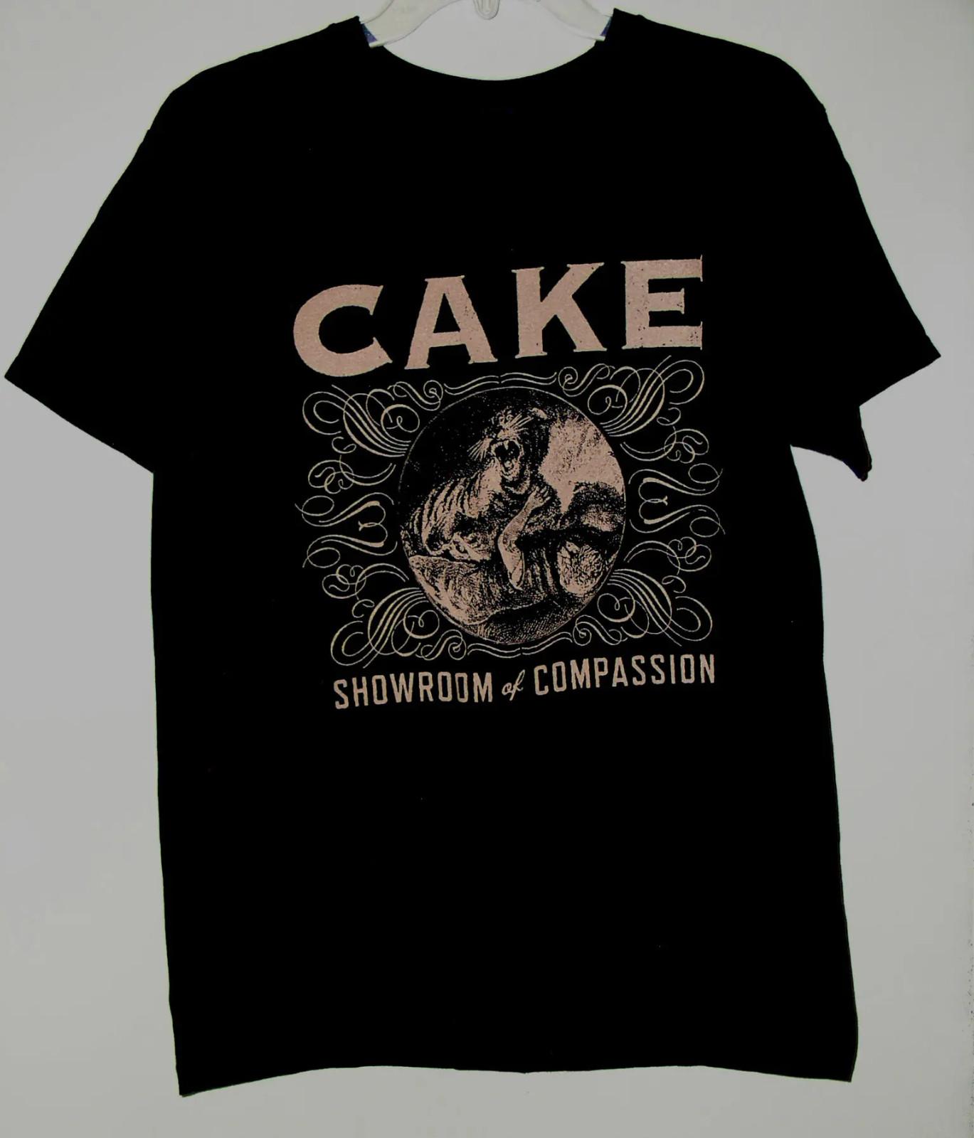 Vtg CAKE Band Album Music Heavy Cotton Black Full Size Unisex Shirt CM273 XXL