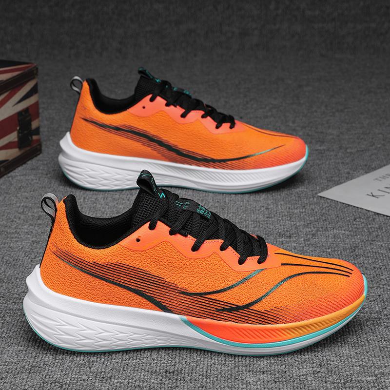 

Autumn/Winter Versatile Men s Running Shoes Outdoor Comfortable Casual Running Shoes Lightweight Rebound Couple Sports Shoes 44 оранжевый