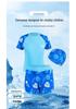 Girls' Plus Size Two-Piece Short-Sleeve Swimsuit - Extra Large, Quick-Drying Swimwear for Kids