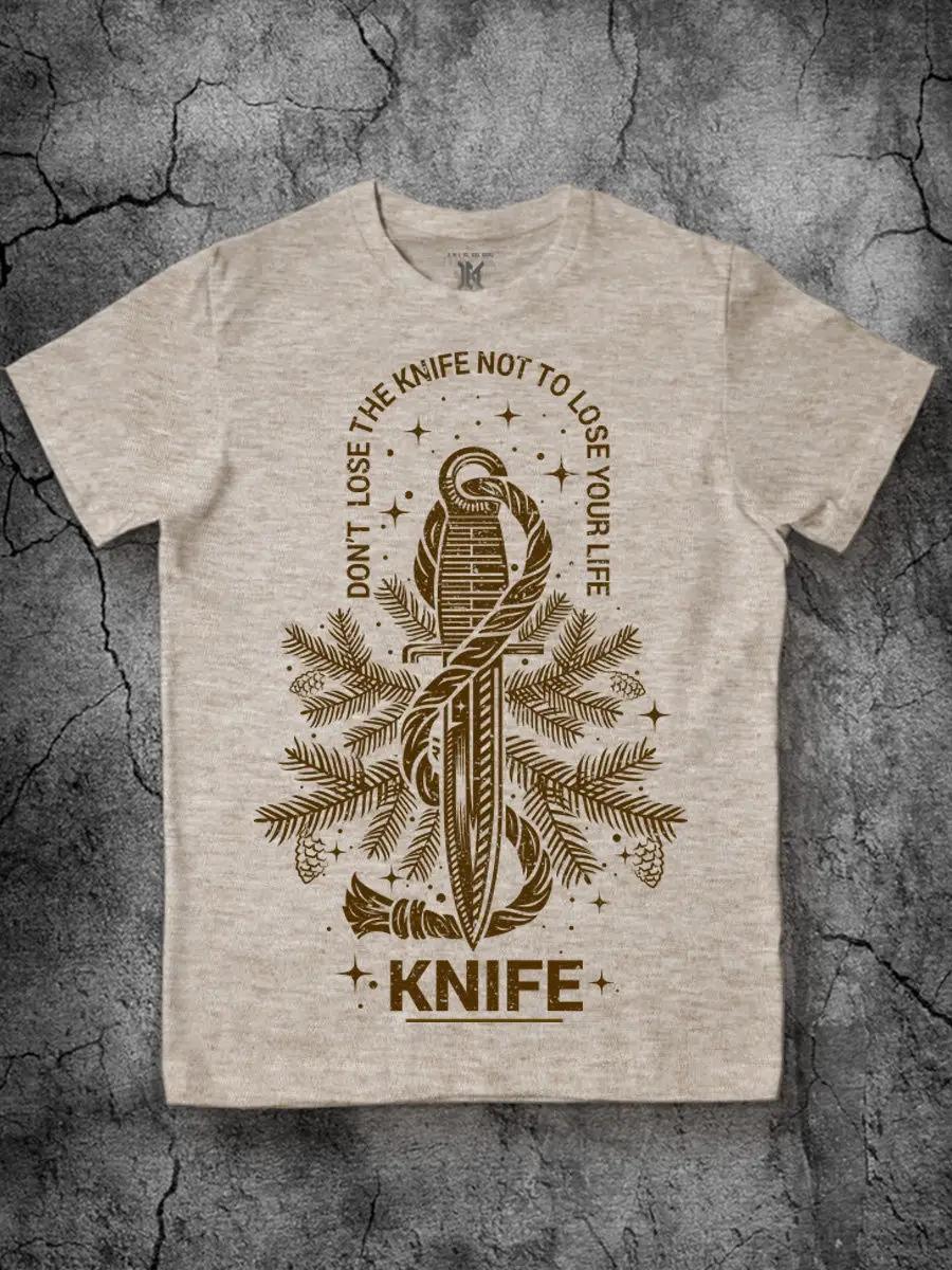T-shirt with KNIFE design S