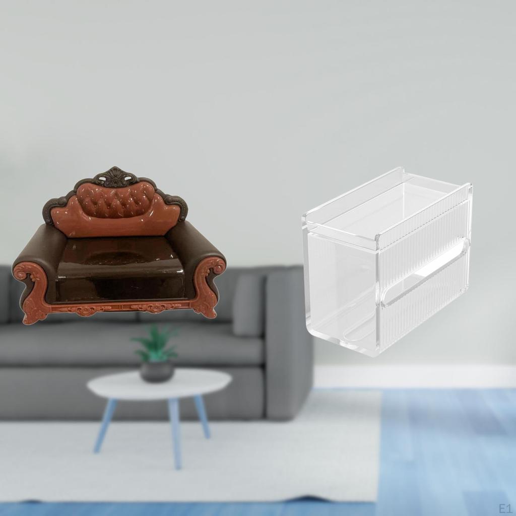 Miniature Acrylic Sofa Couch Chair Model DIY Accessory Modern Furniture Room Micro Landscape Gift