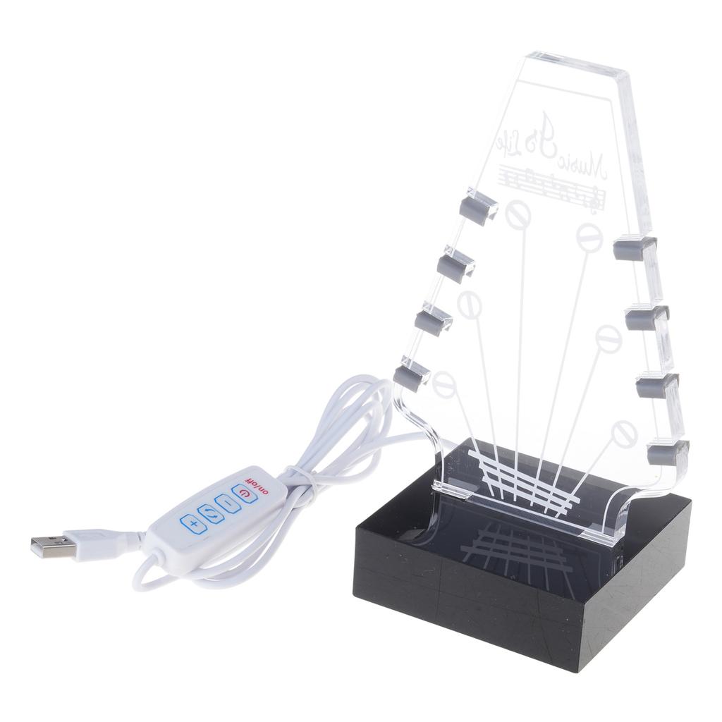 Gitarplekter Utstillingskasse Akryl Gitarutstillingsstativ Klar Gitarplekterstativ Plekterboks med Sokkel Gitarplekterholder