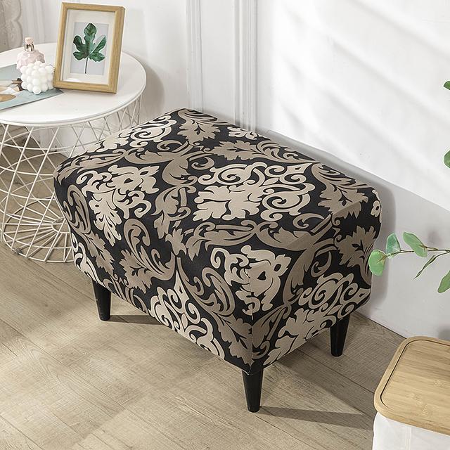 Geometric Print Wing Chair Cover Stretch Spandex Armchair Covers Removable Sofa Slipcovers With Seat Cushion