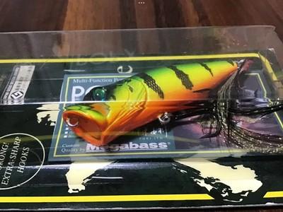 Megabass POP-X SP-C Rasta Peacock Limited Color Topwater Lure Sealed Rare